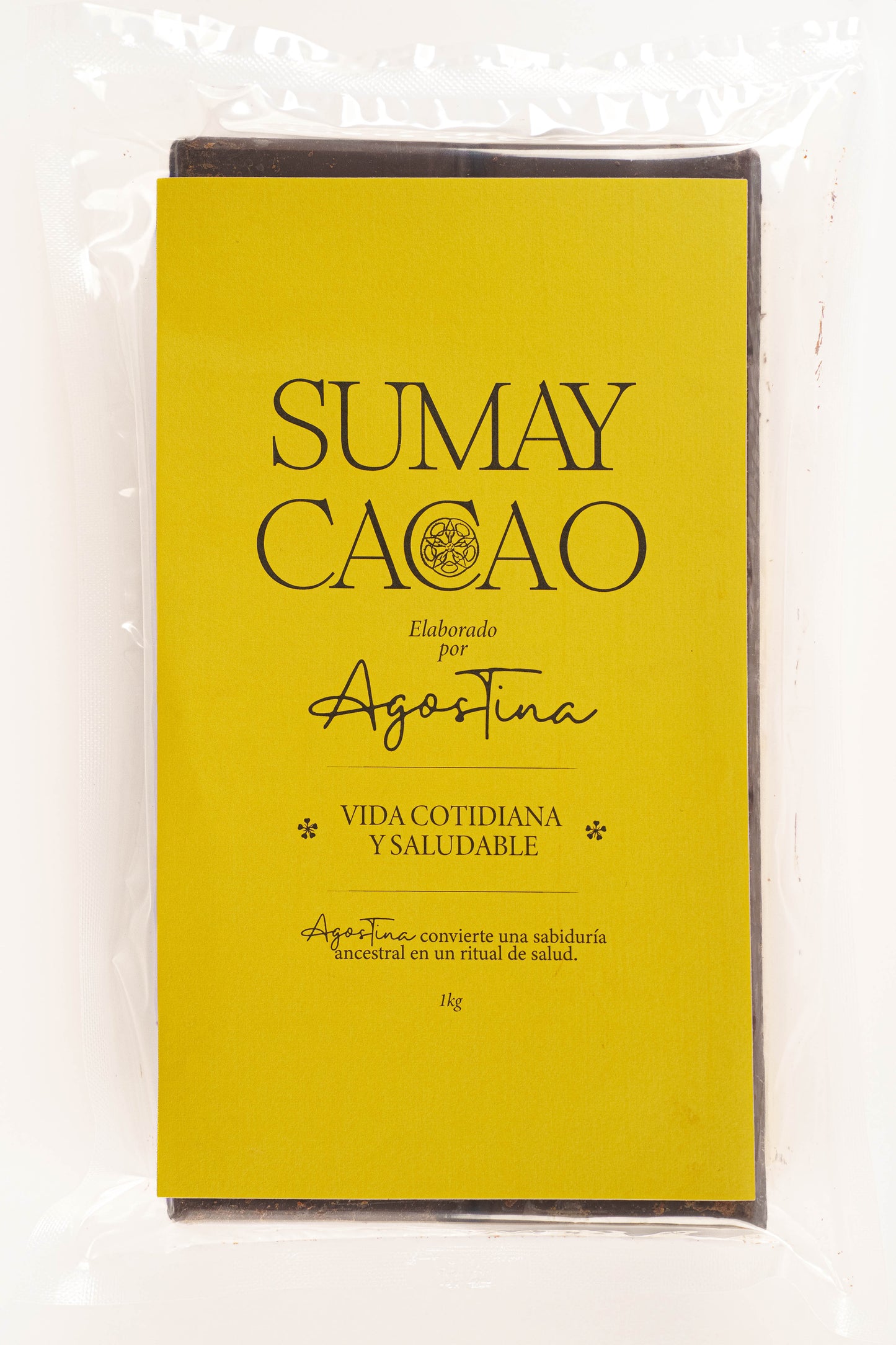 Bloques de cacao – presentación frontal individual