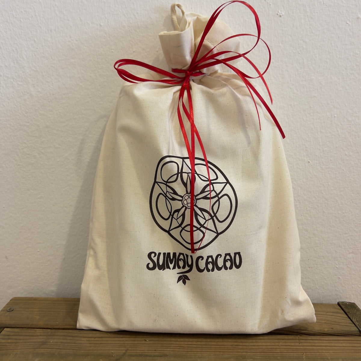 Bolsa de tela de algodón para paquetes regalo Sumay Cacao.