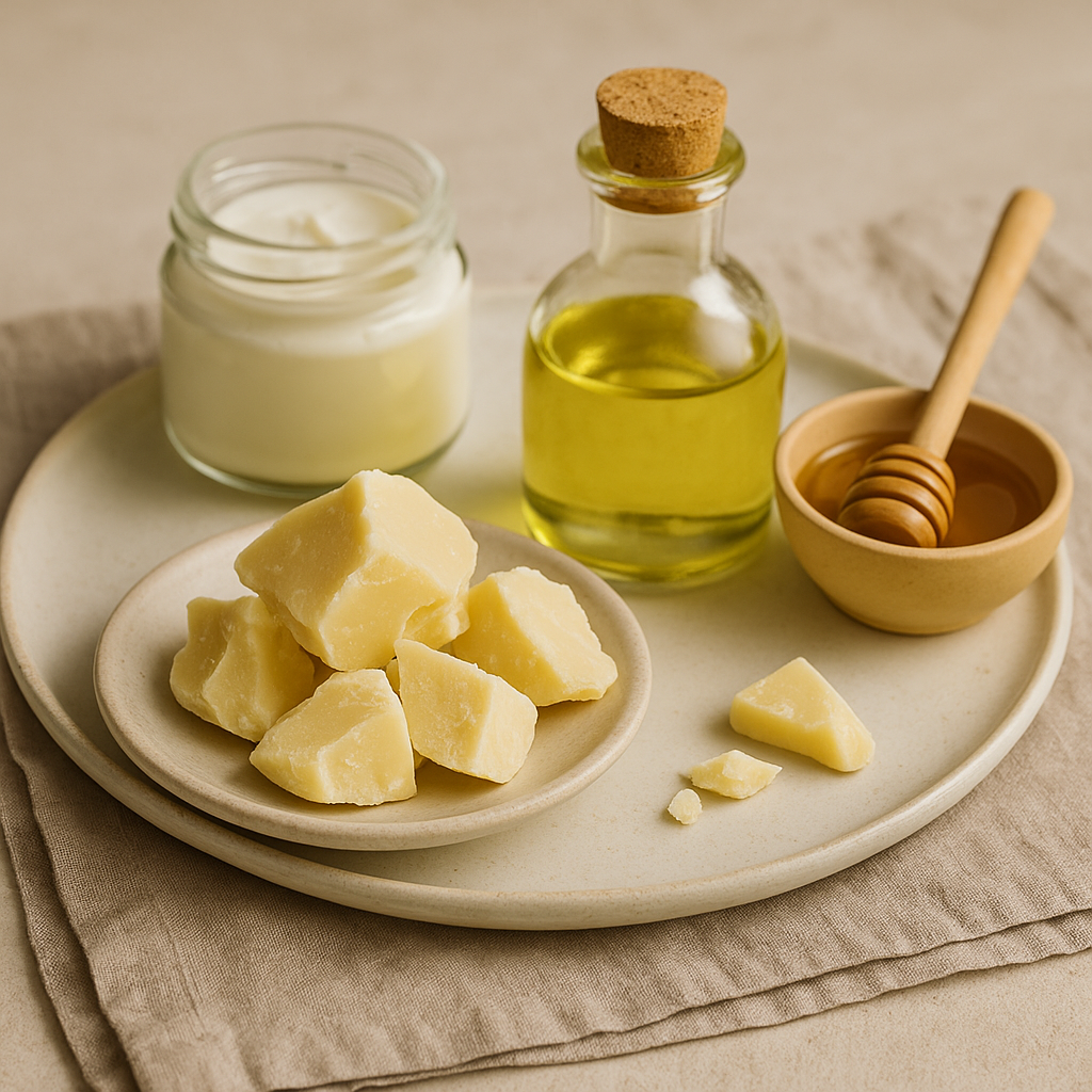 Belleza en la cocina con aceites naturales y manteca de cacao