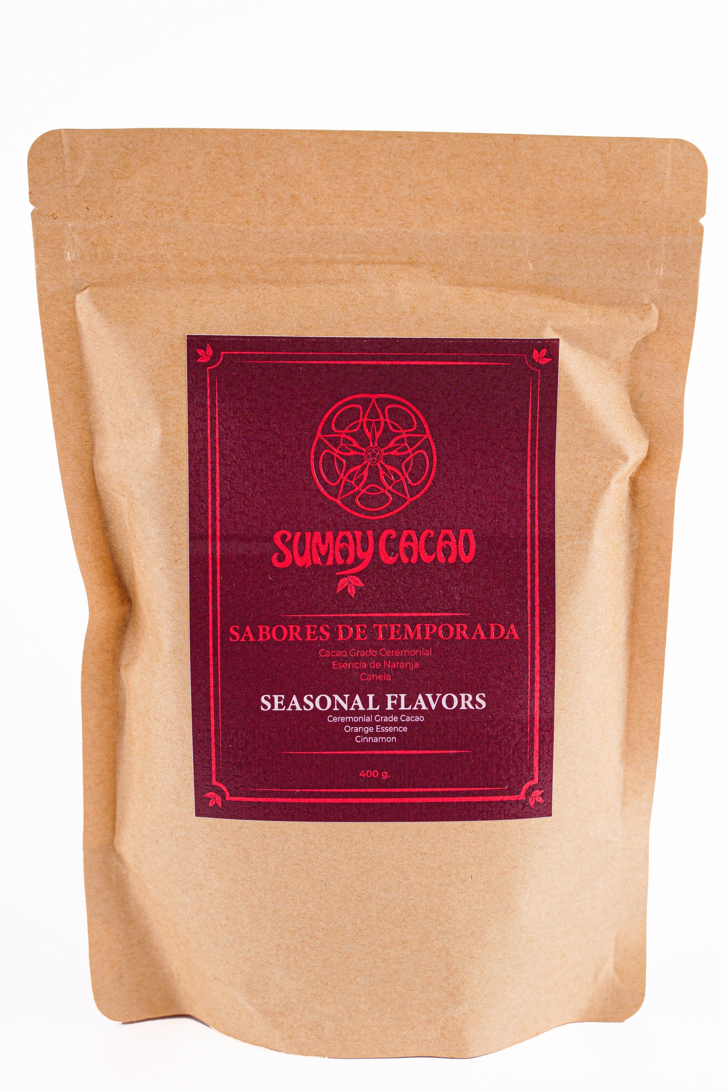 Premium Cacao Paste - Seasonal Flavors, Christmas 400g.