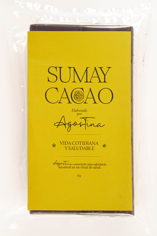 Bloques de cacao – presentación frontal individual