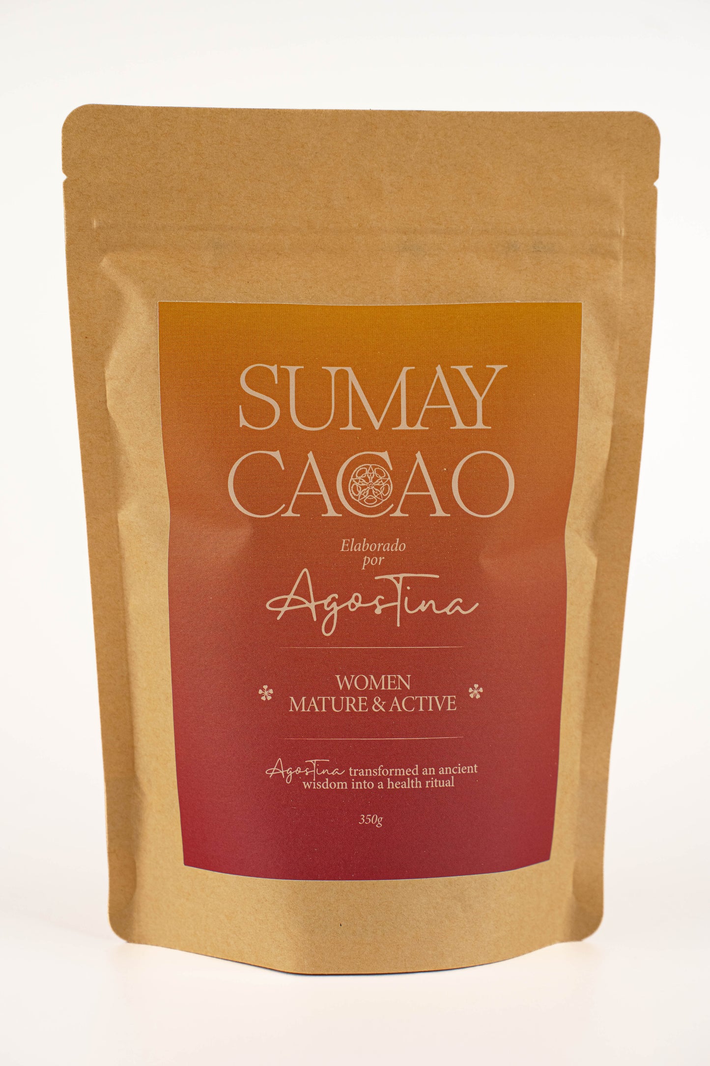 Cacao Ceremonial 100% 350g - Mujeres, Madurez Activa