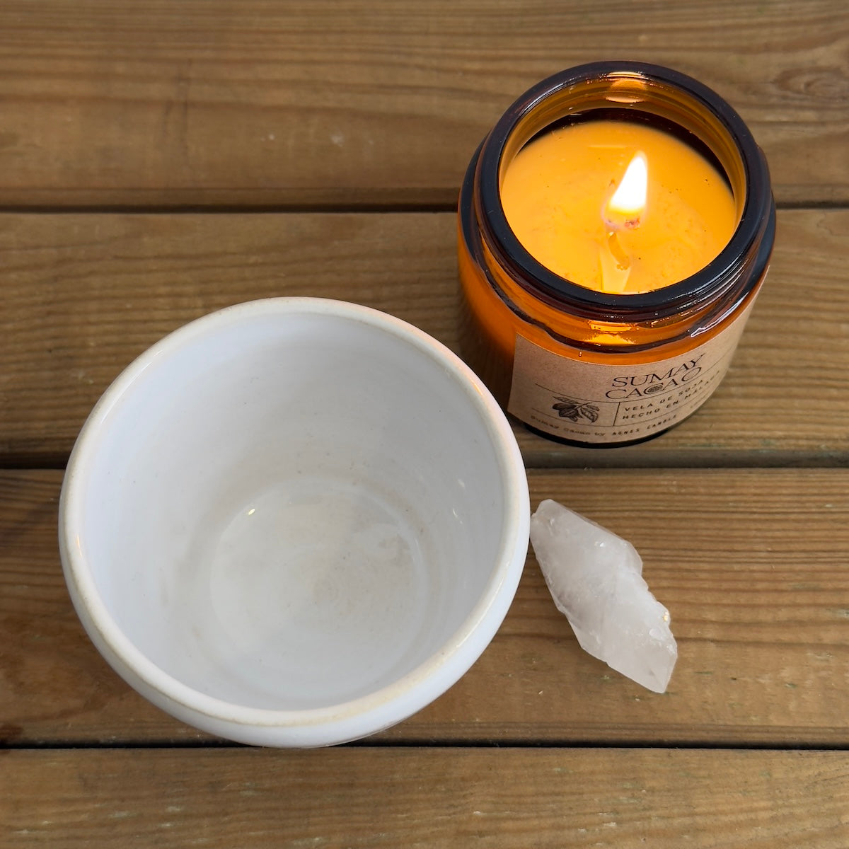 Taza artesanal 110ml, hecha para sumay Cacao por Isa Boyd.