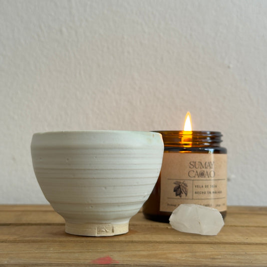 Taza hecha para Sumay cacao ideal para ceremonias y rituals.