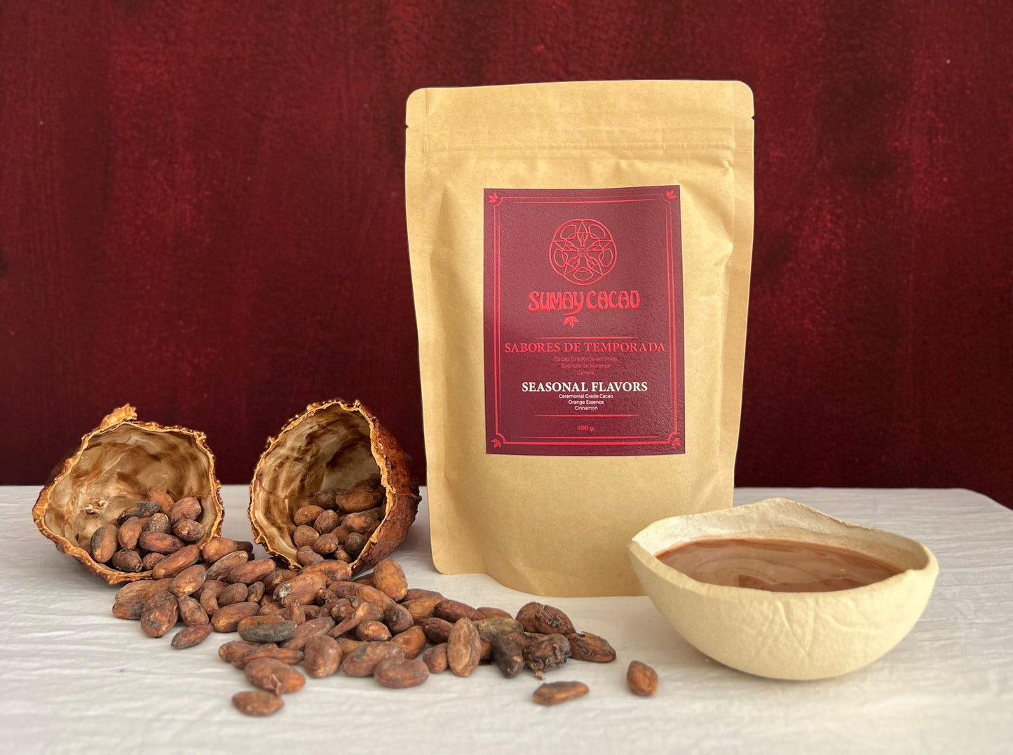 Pasta de Cacao Premium - Sabores de Temporada, Navidad 400 g.