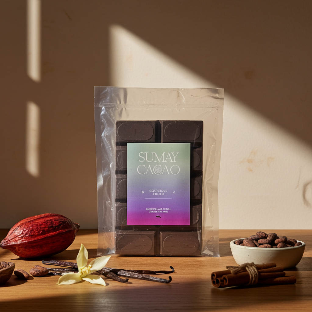 Cacao ceremonial Conscious Cacao Ecuador 350 g en bloque – Sumay Cacao
