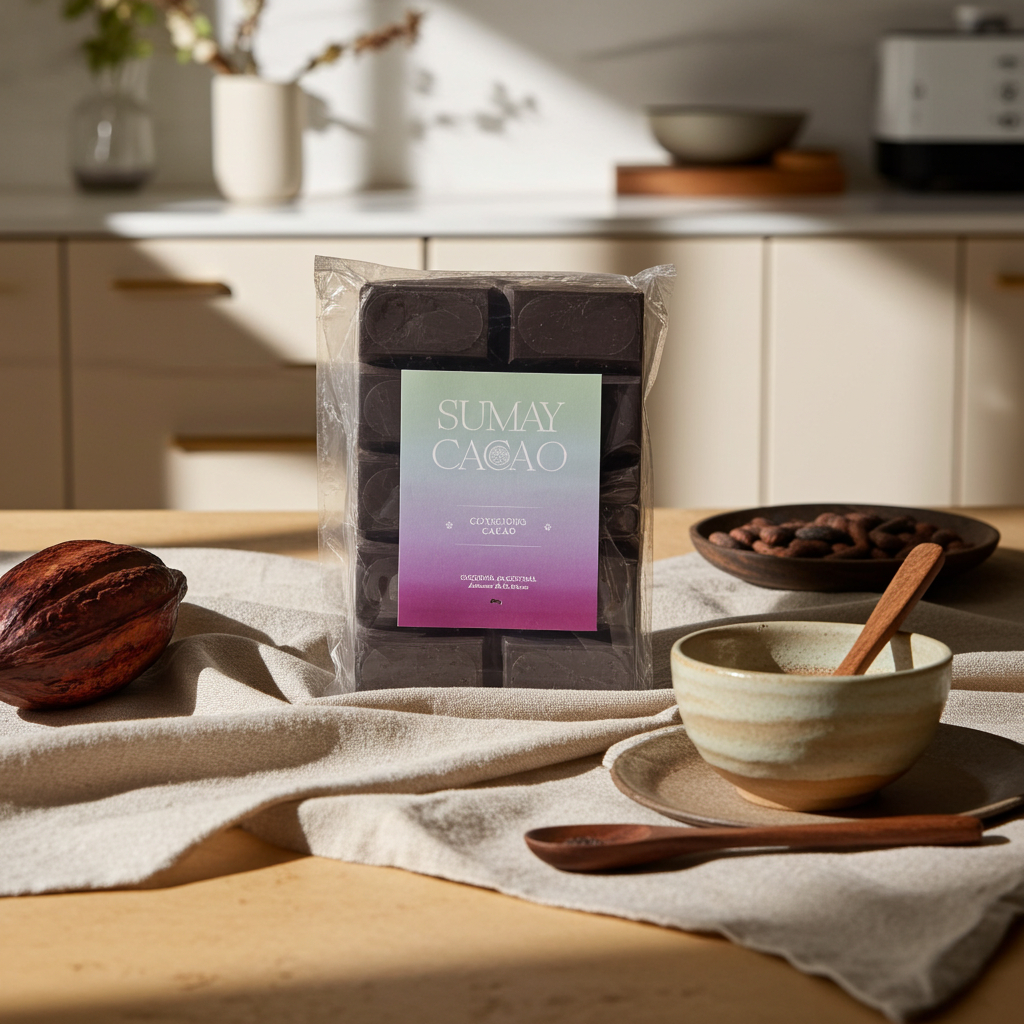 Conscious Cacao, ceremeonial ancestral en cocina con cacao en contexto preparación